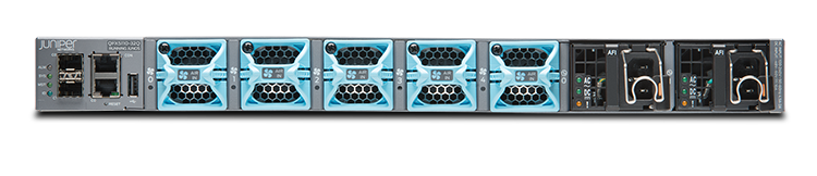 Juniper QFX5110-32Q - 32×40GbE & 4×100GbE QSFP28 Spine Switch, 1U, AC/DC, AFI/AFO Airflow Juniper QFX5110-32Q - 32×40GbE & 4×100GbE QSFP28 Spine Switch, 1U, AC/DC, AFI/AFO Airflow